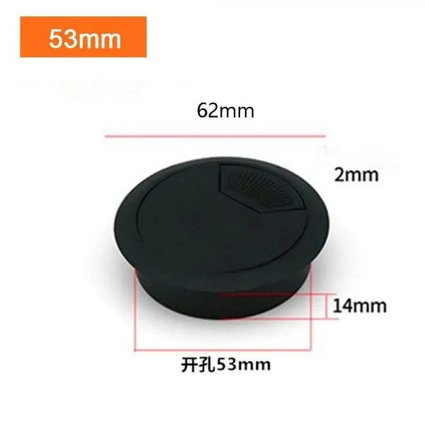 35/50/53/60/80mm PC Computer Desk Plastic Grommet Table Cable Tidy Wire H CHK29M Carousel 2