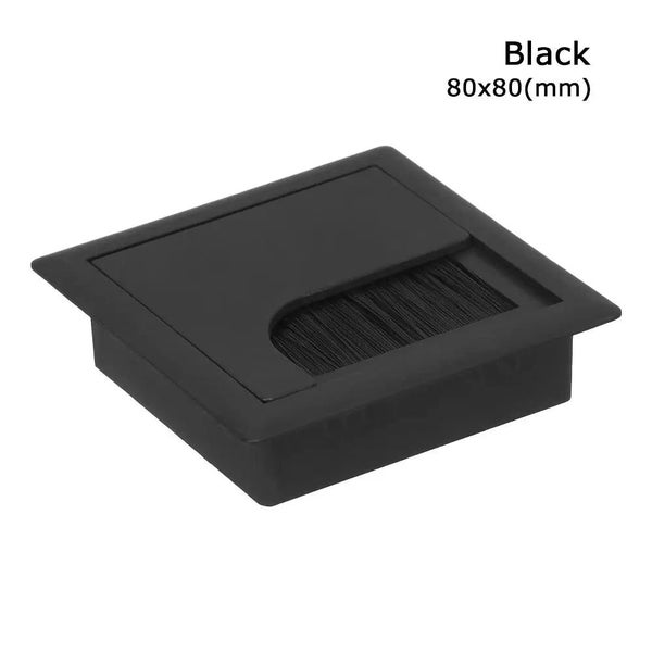 1Pcs Plastic Rectangle Wire Cable Holder Grommet Hole Cover Outlet Port w CHK29M Carousel 2
