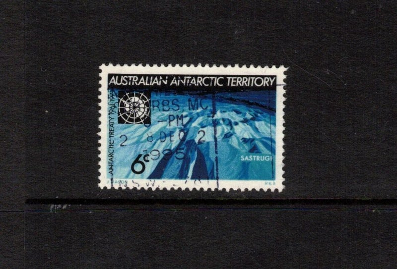 (v) Australia Antarctic Territory 1971 single stamp used Carousel 1