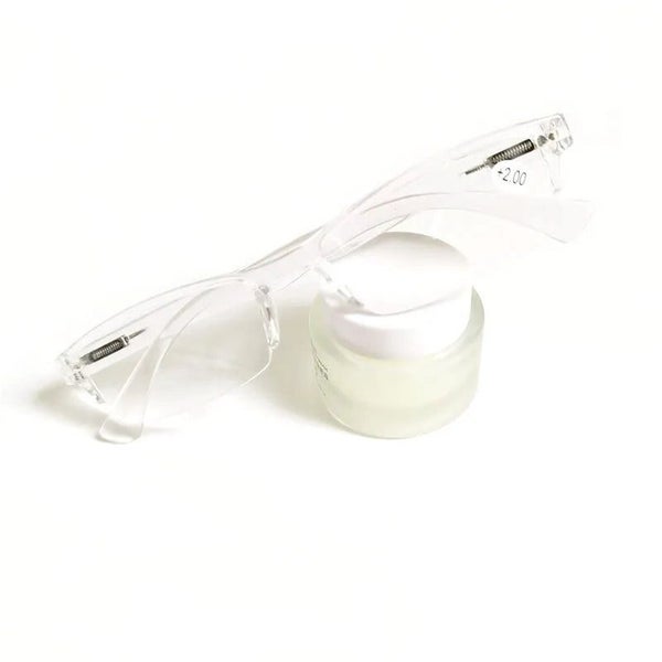 Men Women Transparent Frameless Resin Reading Glasses Diopter Presbyopia CHK29M Carousel 1