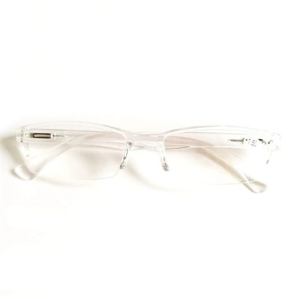 Men Women Transparent Frameless Resin Reading Glasses Diopter Presbyopia CHK29M Carousel 2