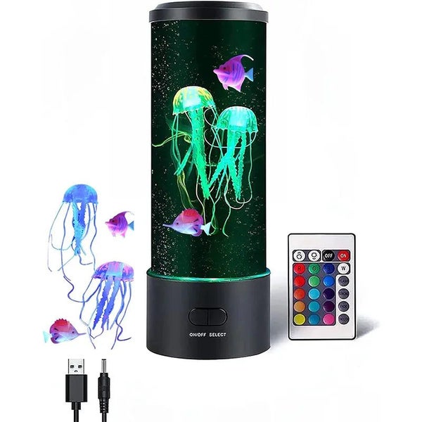 Creative Jellyfish Light Led Aquarium Night Light Multicolor Lighting Rem CHK29M Carousel 2