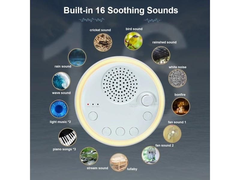 White Noise Machine Mini With 16 Sounds Timer For All Carousel 1
