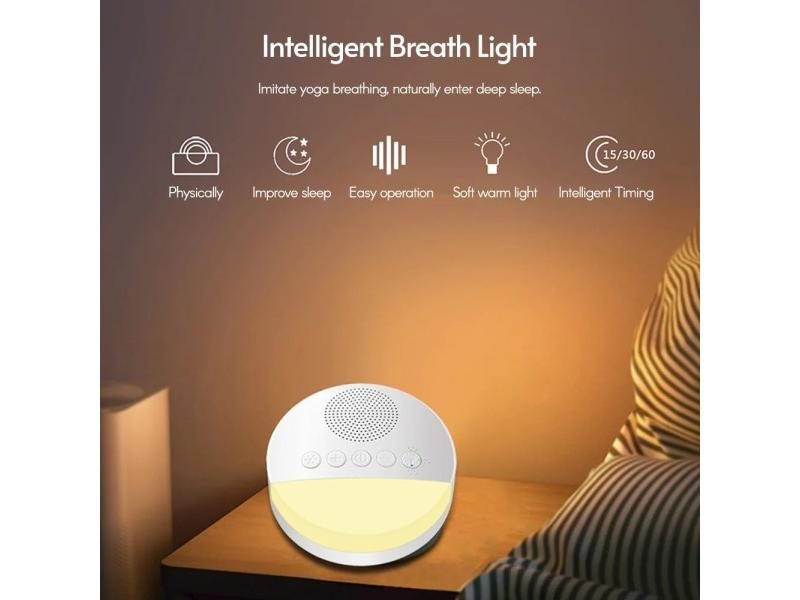 7/1PCs Baby White Noise Sleep Machine Built-in 6 Soothing Sound Soft Breath Carousel 1