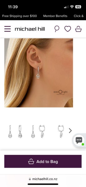 Michael Hill - Everlight Earrings with Diamonds in Sterling Silver Carousel 4