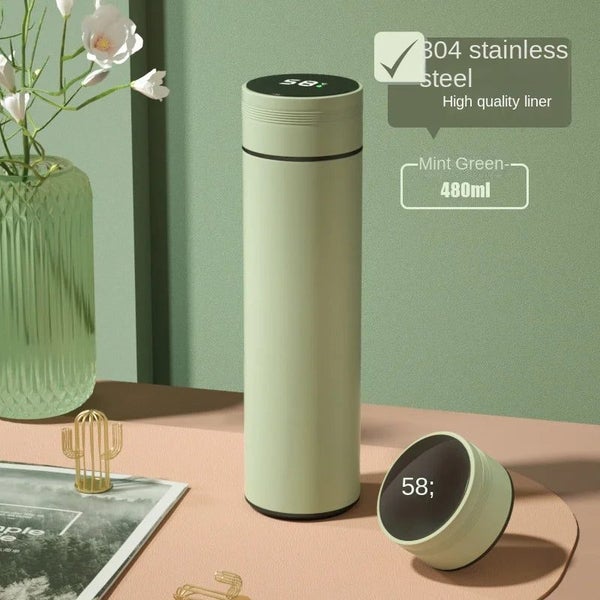 500ml Smart Water Bottle Stainless Steel Thermos Temperature Display Leak CHK29M Carousel 1