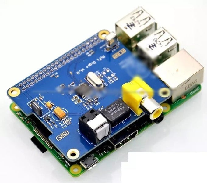 HIFI DiGi+ Digital Sound Card I2S SPDIF Optical Fiber RCA Raspberry Pi 3 CHK29M Carousel 1