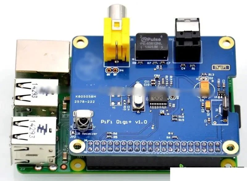 HIFI DiGi+ Digital Sound Card I2S SPDIF Optical Fiber RCA Raspberry Pi 3 CHK29M Carousel 2