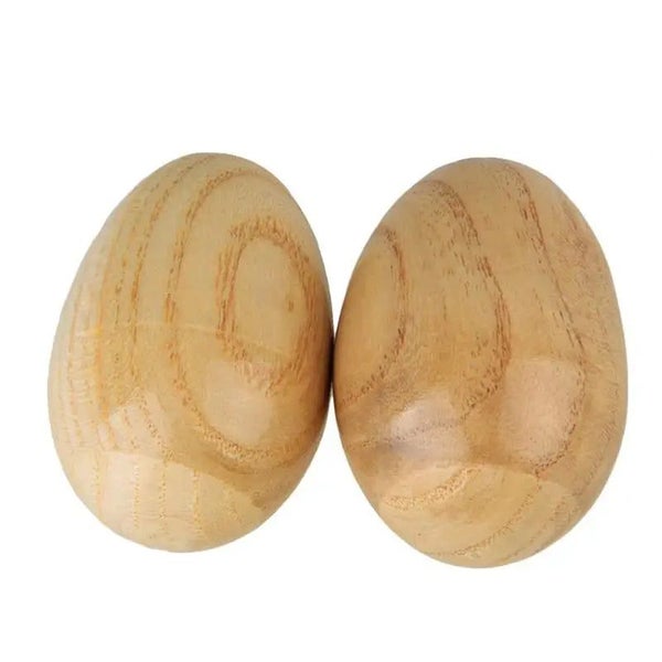 2pcs Wooden Egg Maracas Shakers Music Percussion Musical Instrument CHK29M Carousel 2