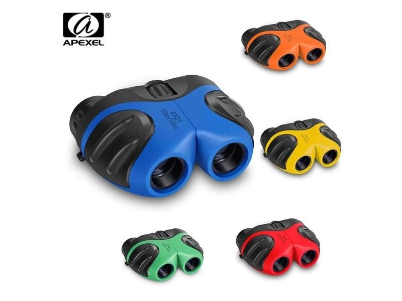 APEXEL 8X21 Children's Compact Shockproof Telescope For Bird Watching Camping Carousel 2