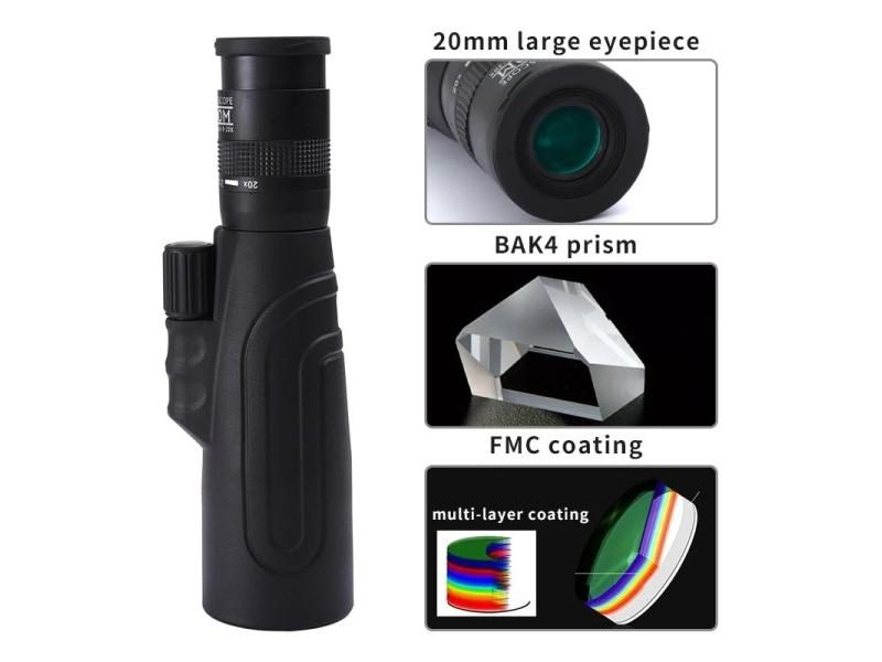 SCOKC 8 20x50 High Powered Zoom Monocular Telescope For Hunting Traveling Carousel 1