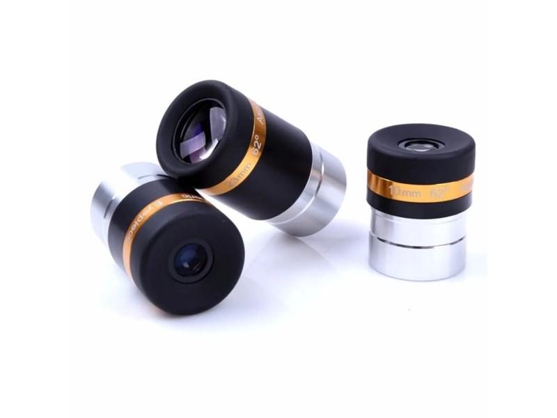 Celestron 4 10 23mm Aspheric Eyepiece Telescope Lens 1.25" 62° HD Wide Angle Carousel 1