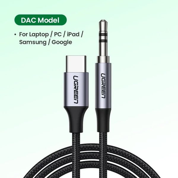 UGREEN USB C to 3.5mm Audio Aux Cable Type C 3.5 mm Headphone Male Jack P CHK29M Carousel 1