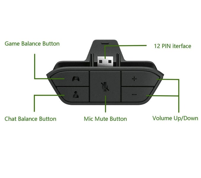 Headset Adapter For Xbox One Controller Stereo Headphone Adaptor Converte CHK29M Carousel 9