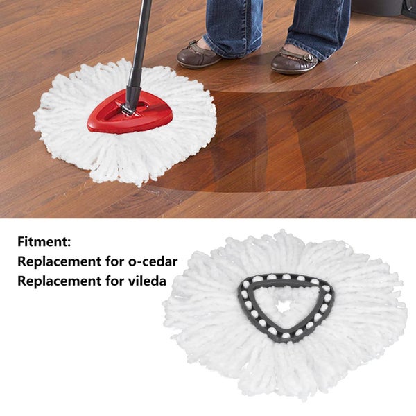 5 Mopping Heads Replacement Fiber Mop Cloth Refills for O-Cedar Rotating Mop Carousel 2