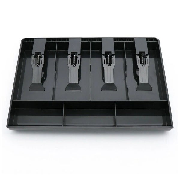4 Grid Cash Register Tray Cashier Coin Drawer with Clip Hotel Supermarket CHK29M Carousel 1