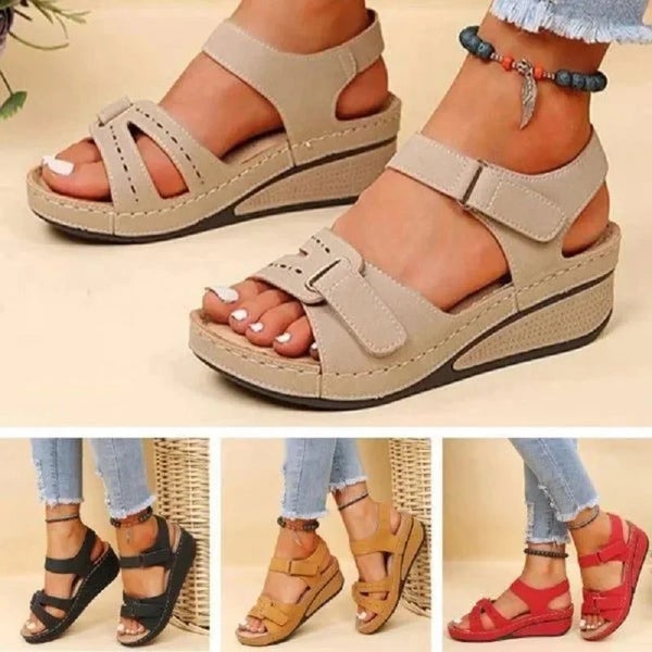 Comfortable Orthopedic Sandals For Women Summer Open Toe Comfy Sandals Su CHK29M Carousel 2