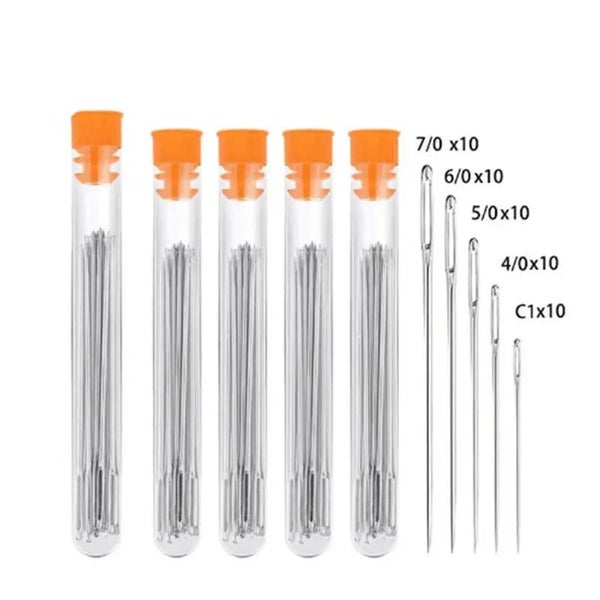 15-50pcs Stainless Steel Sewing Needles Side Hole Hand Sewing Needles Sel CHK29M Carousel 1