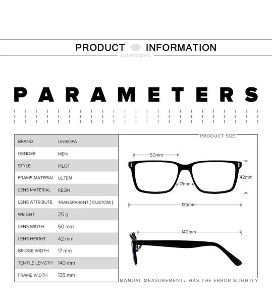 Optical Magnet Clip on Glasses Frame Men Myopia Prescription Eyeglasses F CHK29M Carousel 14