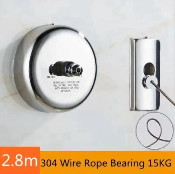 304 stainless steel clothes drying line high quality chrome or gold plati CHK29M Carousel 1