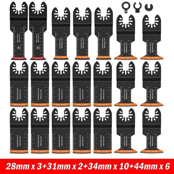 Oscillating Saw Blades High Carbon Steel Bi-Metal Arc Edge Multitool Blad CHK29M Carousel 1