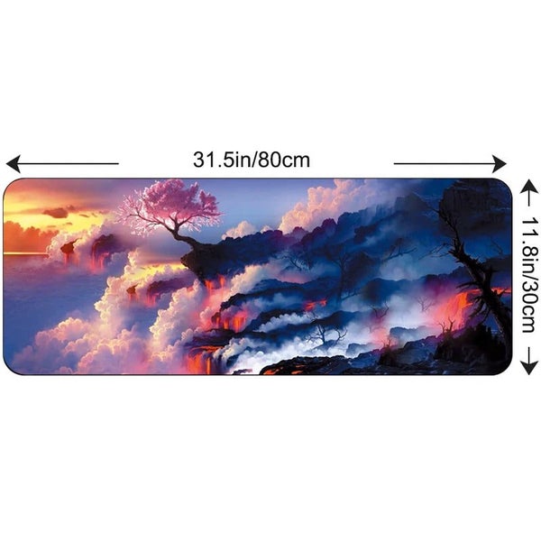 80x30cm Large Gaming Mousepad Locking Edge Japan Landscape Anime Computer CHK29M Carousel 1