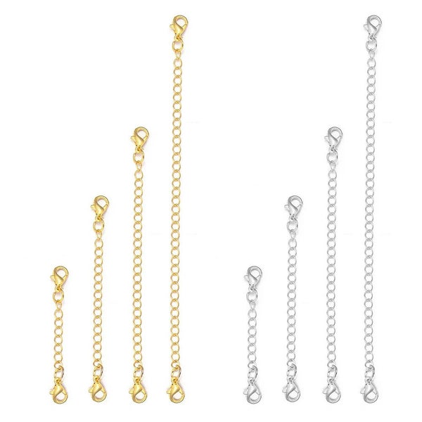 Plated Brass Extension Chain with Lobster Clasp for DIY Jewelry Making Br CHK29M Carousel 12