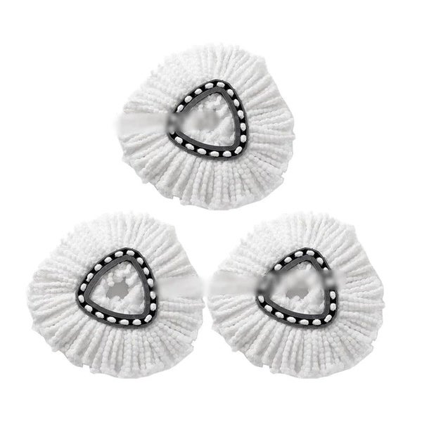 White Mop Head Cloth Replacement Microfiber Mop Refills Spin Mop Cloth Re CHK29M Carousel 2