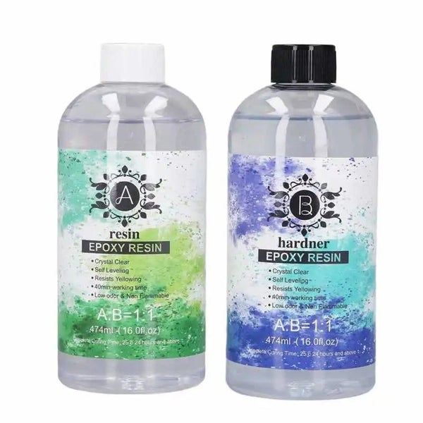 A+B 474ml Epoxy Resin AB Glue High Transparency Yellowing Resistance Cast CHK29M Carousel 1