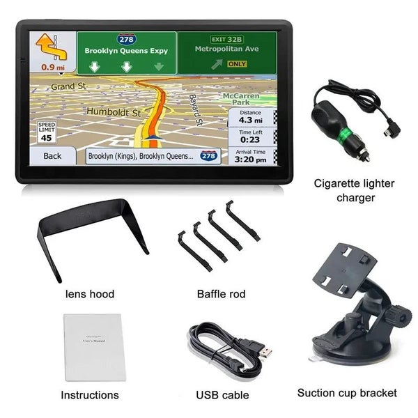 7 Inch Car GPS Navigation Touch Screen GPS Navigator Truck Sunshade Sat N CHK29M Carousel 1