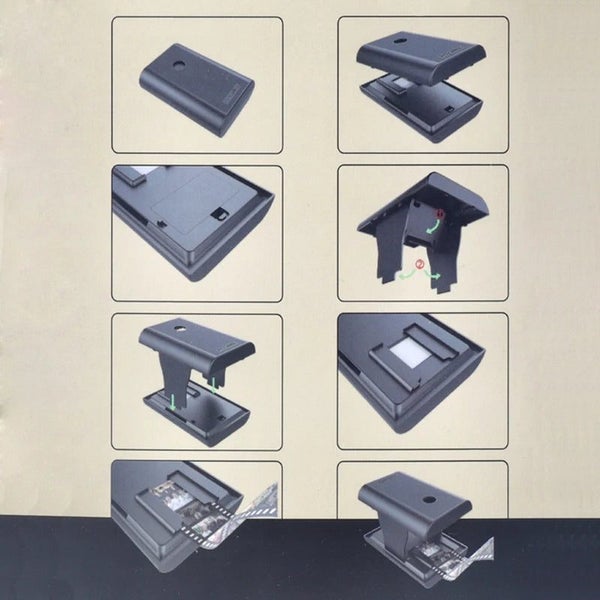 35/135mm Negatives and Slides Mobile Film Scanner Folding Scanner with Fr CHK29M Carousel 6