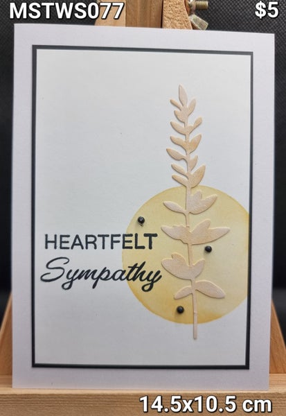Sympathy Cards - Variety Available - $5 - Handmade Carousel 1