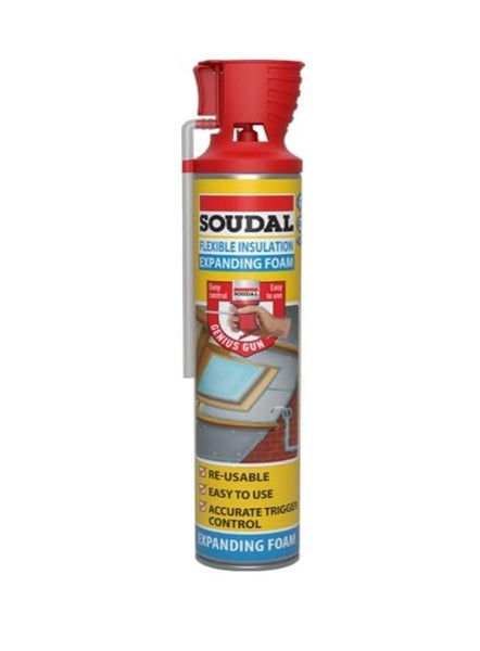 12 x Soudal Gun Grade Flexible Insulation Foam Blue 750ml Carousel 2