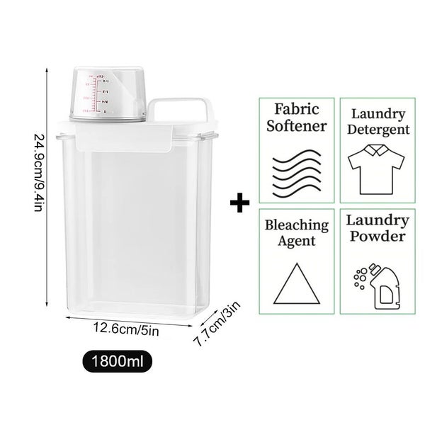 1100/1800/2300Ml Refillable Laundry Detergent Dispenser Empty Tank for Po CHK29M Carousel 1