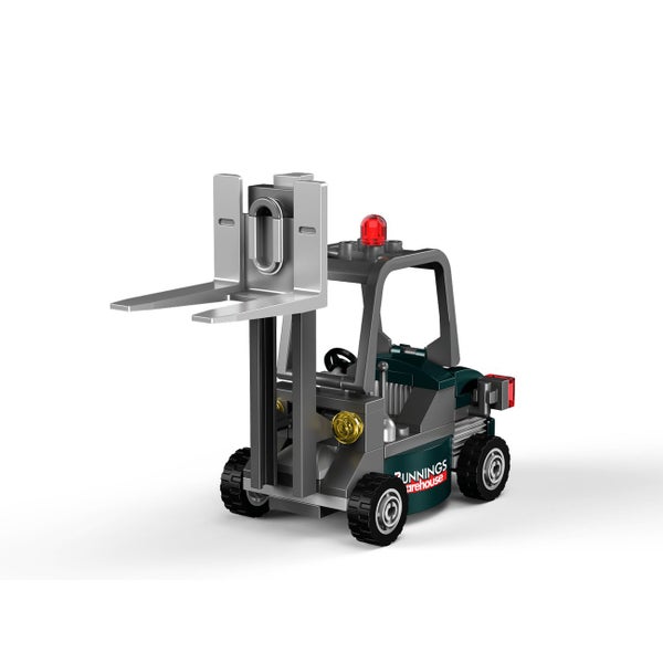 Bunnings Warehouse Building Blocks Forklift Model Toy Figure for Kids Carousel 2