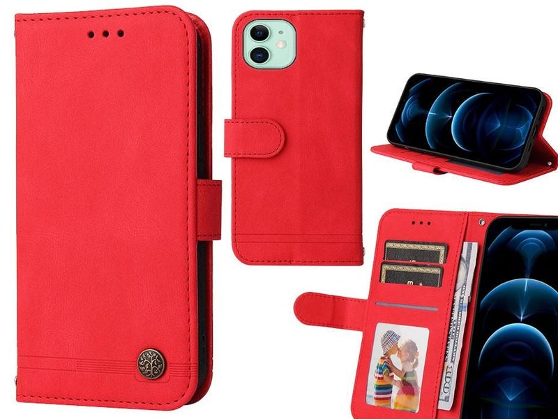 iPhone 11 Case Wallet Flip Leather Case Cover Carousel 1