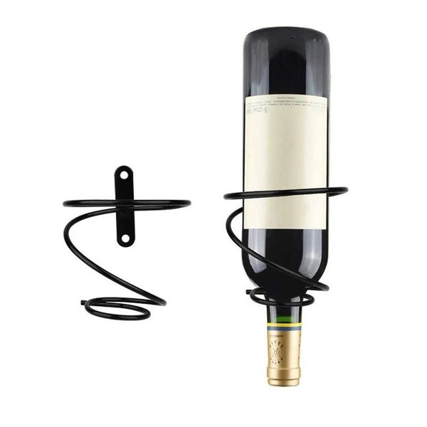 1PCS Wall Mounted Wine Racks Red Wine Bottle Display Holder Metal Hanging CHK29M Carousel 1