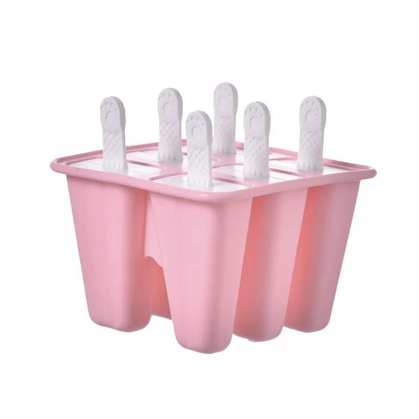 4/6/10 Hole Silicone Ice Cream Mold with Reusable Sticks DIY Chocolate De CHK29M Carousel 13