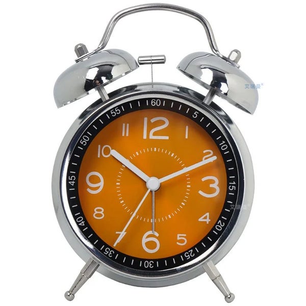 Loud Alarm Clock for Heavy Sleepers Adults Retro 4.5 Inch Silent Quartz w CHK29M Carousel 1