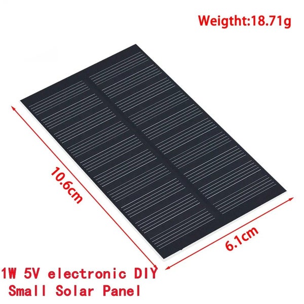 smart electronics Solar Panel 1W 5V electronic DIY Small Solar Panel for CHK29M Carousel 1