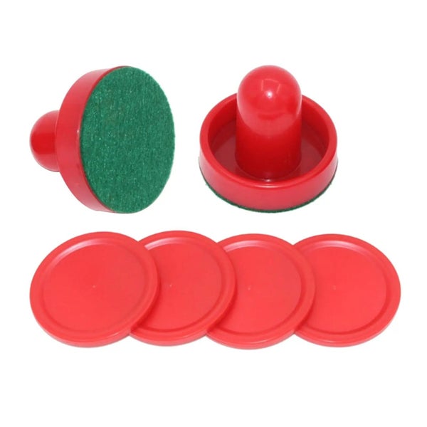 2PCS Pushers and 4PCS Pucks Game Tables Goalies Equipment Accessories CHK29M Carousel 2