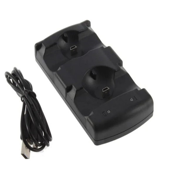 Dual Charging Holder Dock Charger Stand +USB Power Cable Cord for Playsta CHK29M Carousel 2