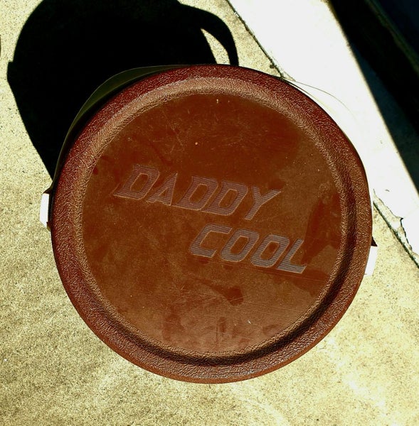 *-_-* Retro 'Daddy Cool' Brown Cooler by Willow 1970's *-_-* Carousel 1
