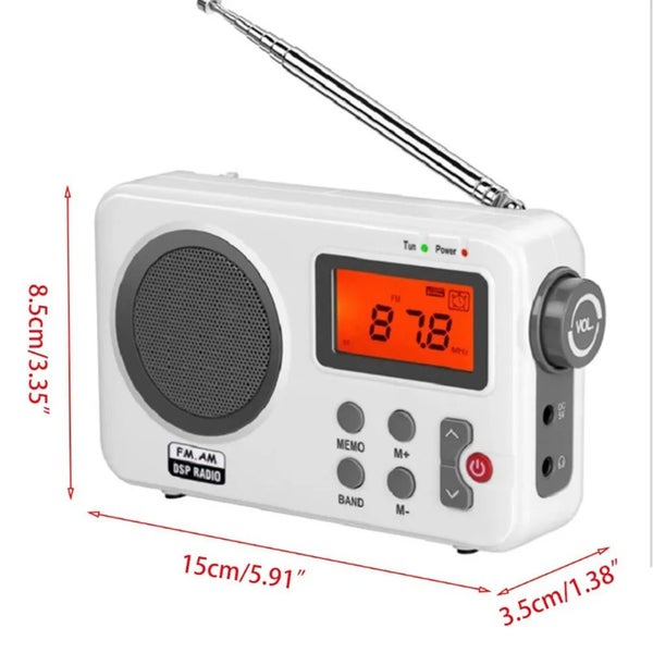 Portable Shortwave Radio HD LCD Screen Retro Radio Mono Channel Battery P CHK29M Carousel 7