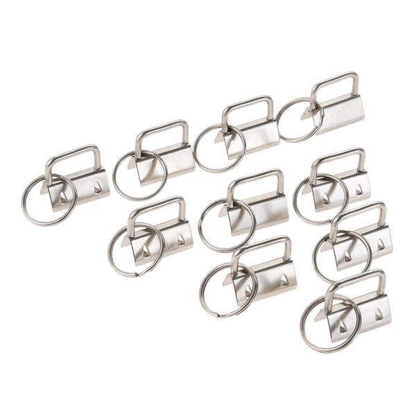 10 PCS 26mm Keychain Split Ring Wristlets Cotton Tail Clip with Key Ring CHK29M Carousel 2