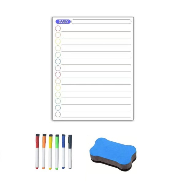 Magnetic Whiteboard Calendar Drawing Dry Erase Daily/Weekly/Monthly Plann CHK29M Carousel 2