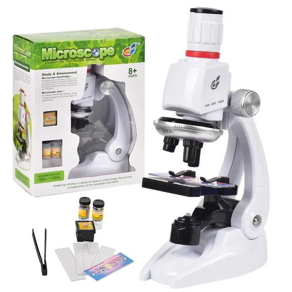 1200X LED Lab Microscope Kit For Children Biology Microscope For Schoolbo CHK29M Carousel 14