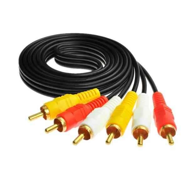 ZUCZUG 3RCA Male to 3 RCA Male Composite Audio Video AV Cable Plug 3X RCA CHK29M Carousel 1