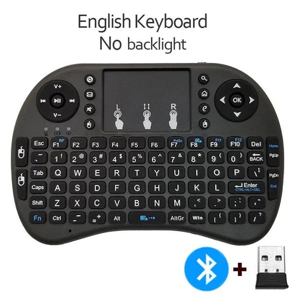 Bluetooth 2.4G Colorful Backlight Russian Spanish Air Mouse Remote Touch CHK29M Carousel 14