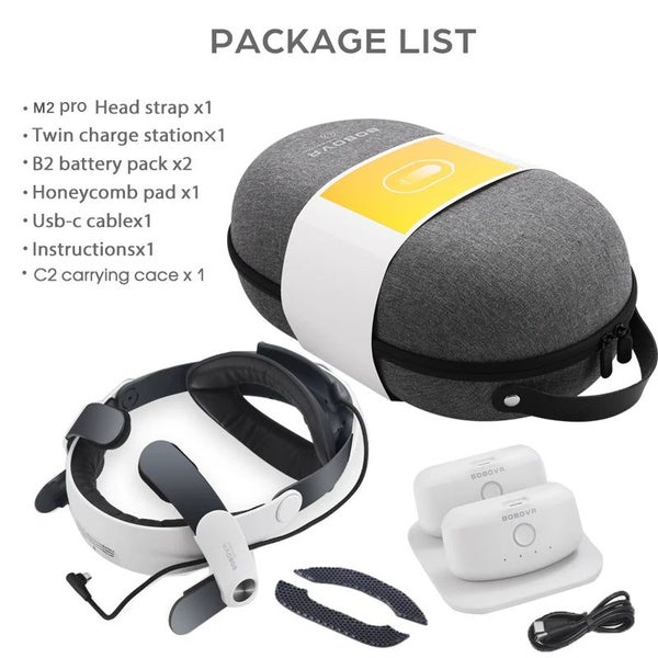 BOBOVR M2 Pro Battery Pack Strap Power Bank For Oculus Quest 2 with Honey CHK29M Carousel 1